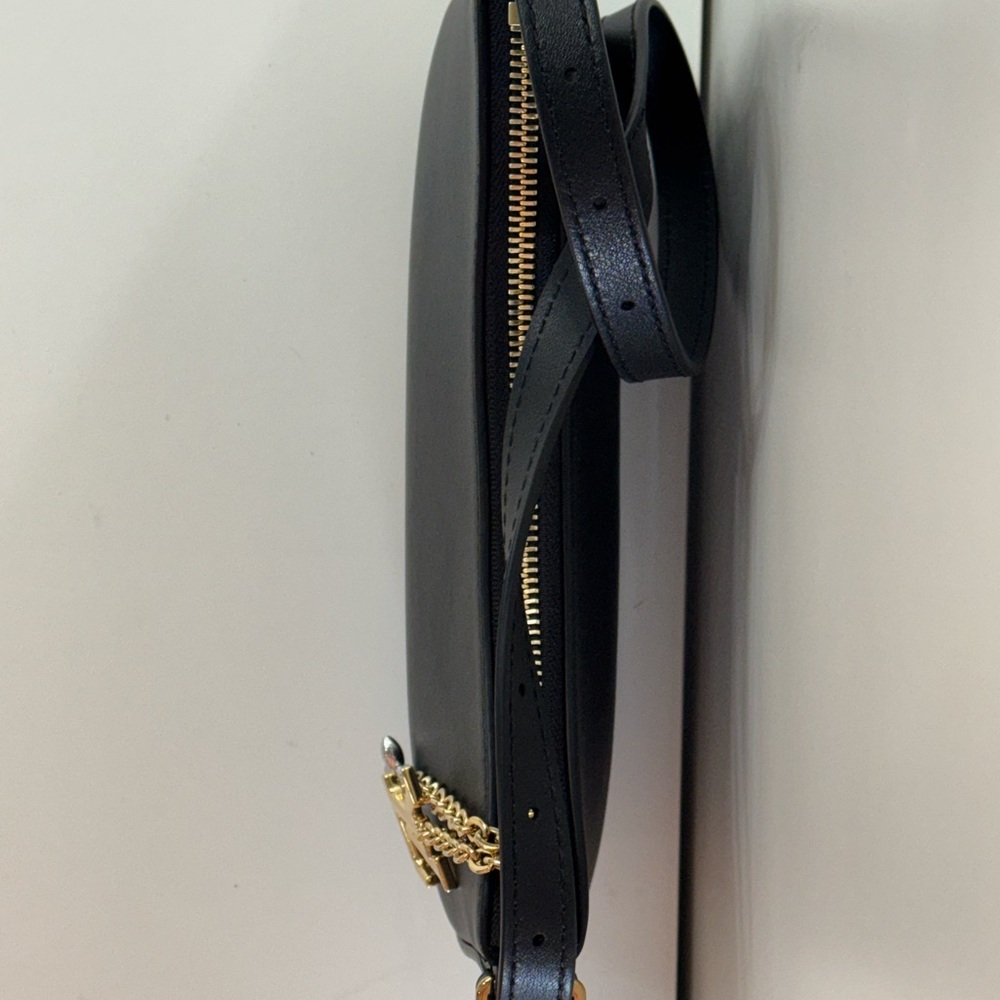 NEW Louis Vuitton Bloom Noir Leather Bag w Gold Hardware and Chain Detail -Black - Picture 5 of 12